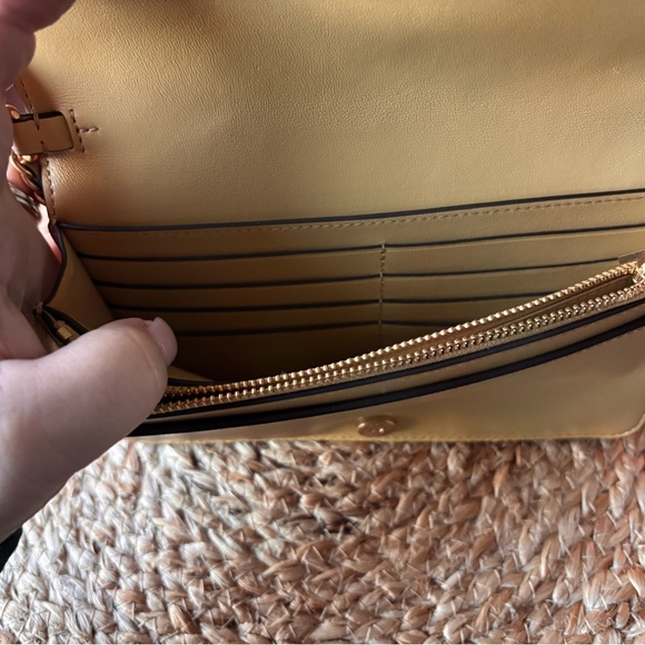 Tory Burch Fleming Mustard wallet Crossbody Bag - Picture 6 of 7